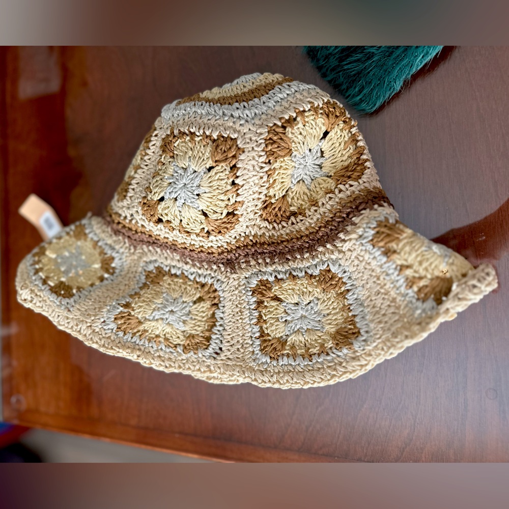 Steve Madden BOHO Inspired Granny Square Hat